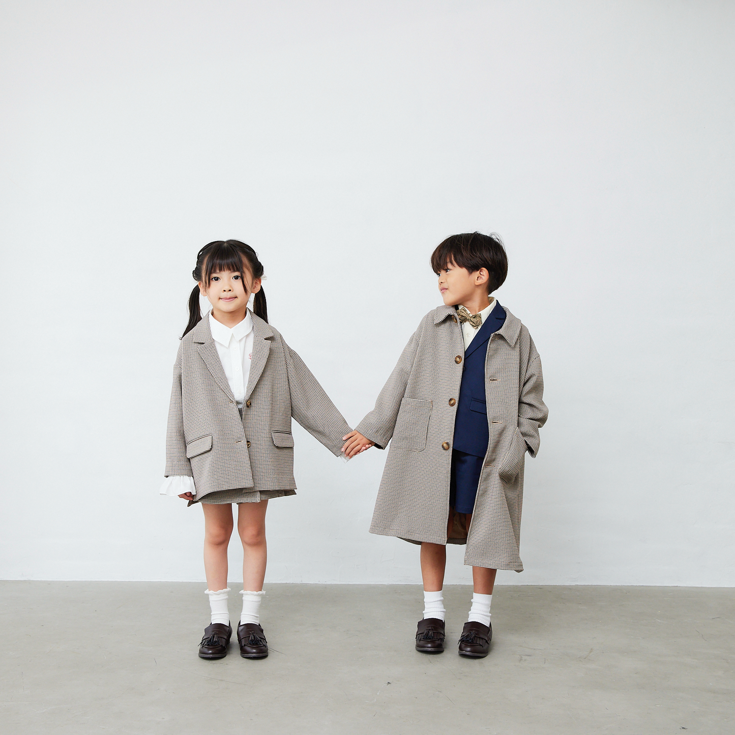 千鳥柄キュロット