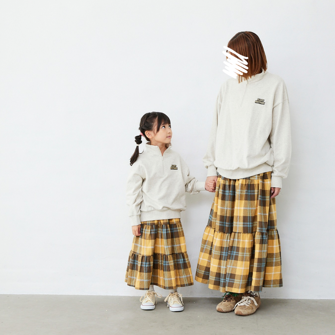 ハーフジップトレーナー