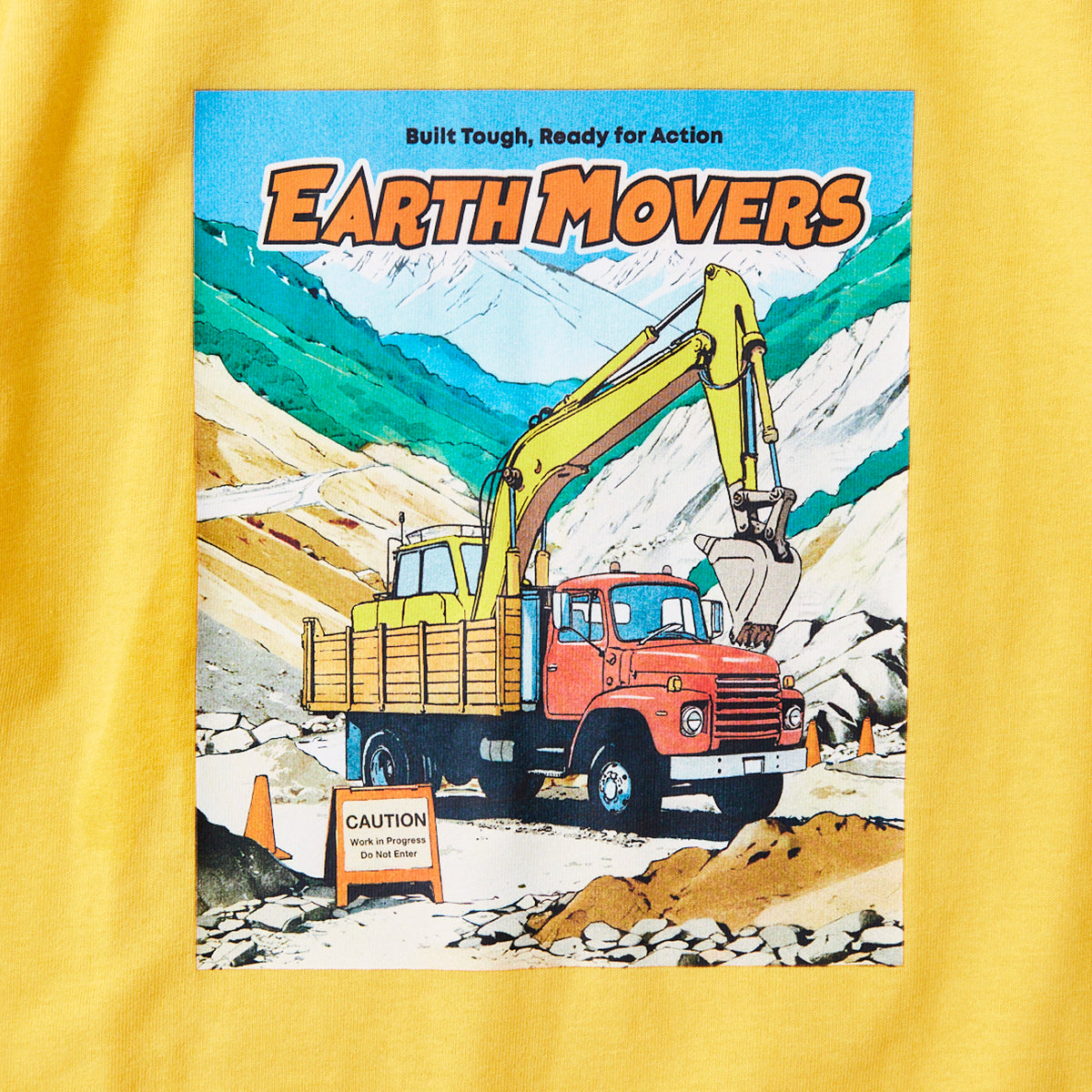 働く車プリントTシャツ