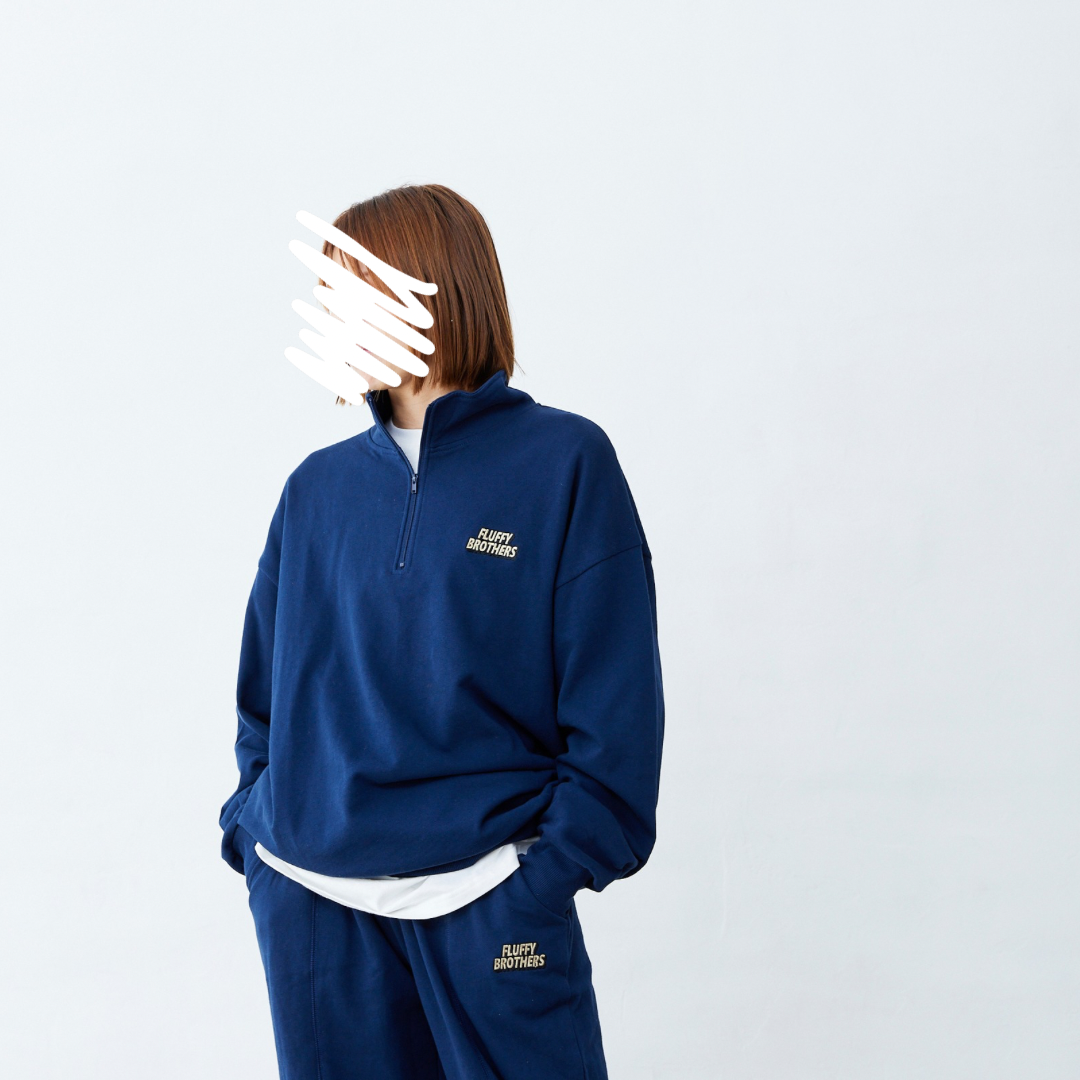 ハーフジップトレーナー