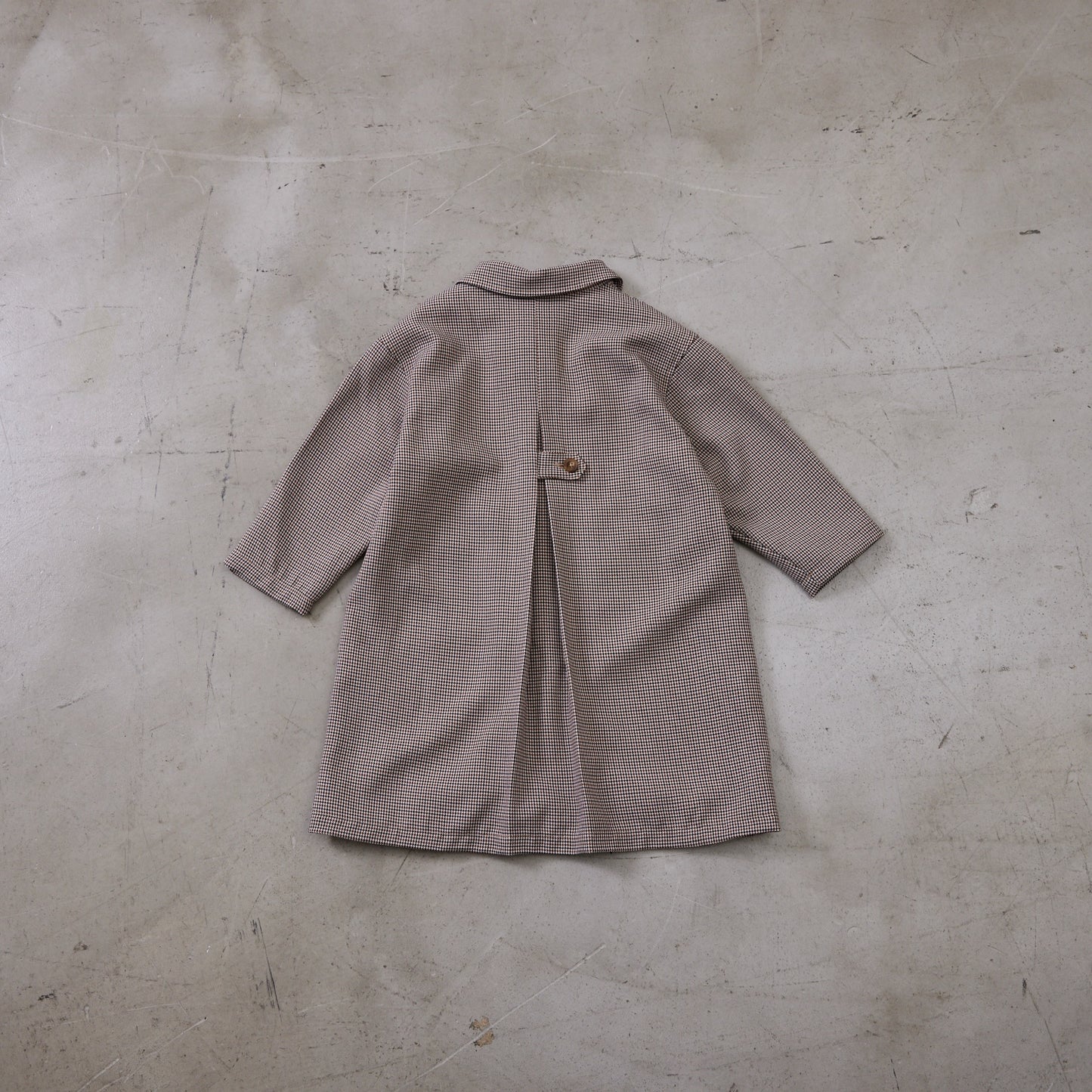 千鳥柄ロングコート
