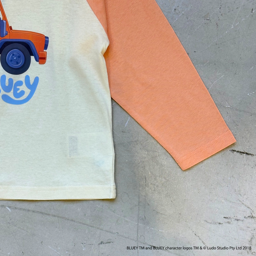 【ブルーイ】ラグランプリントロンT