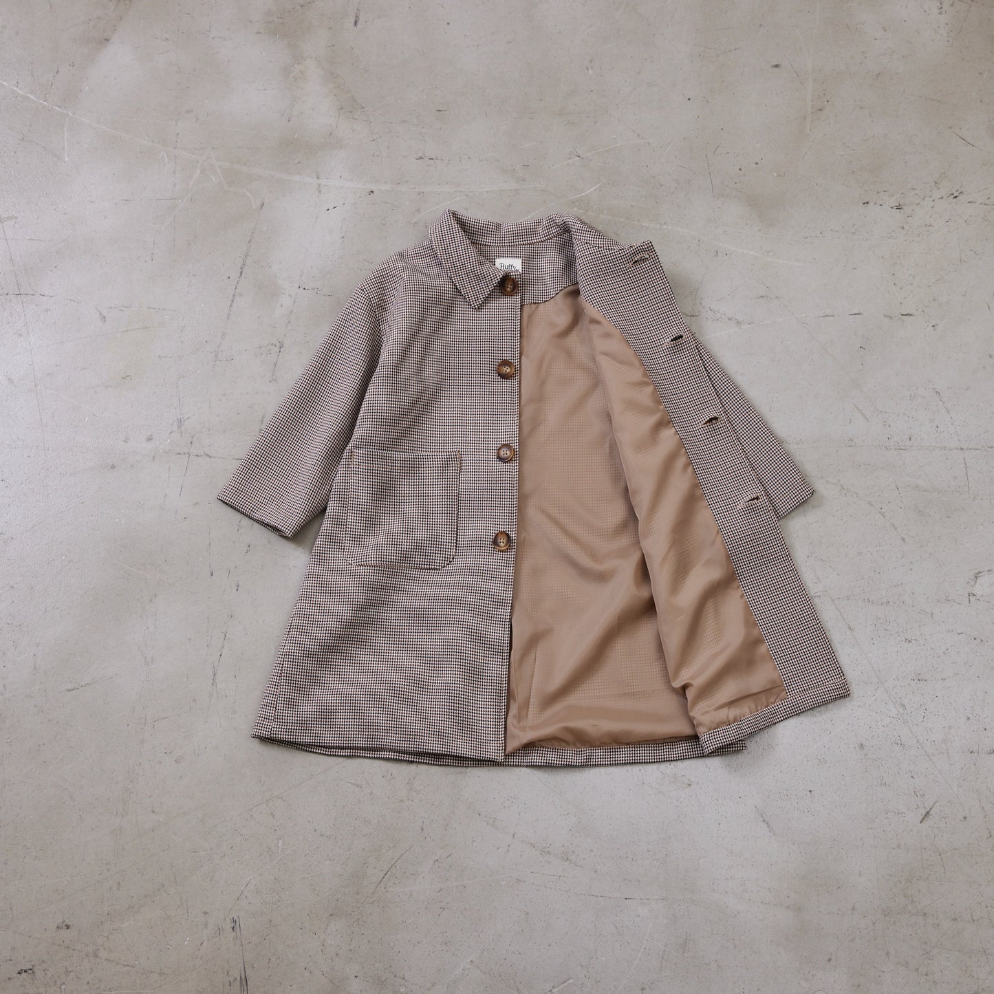 千鳥柄ロングコート
