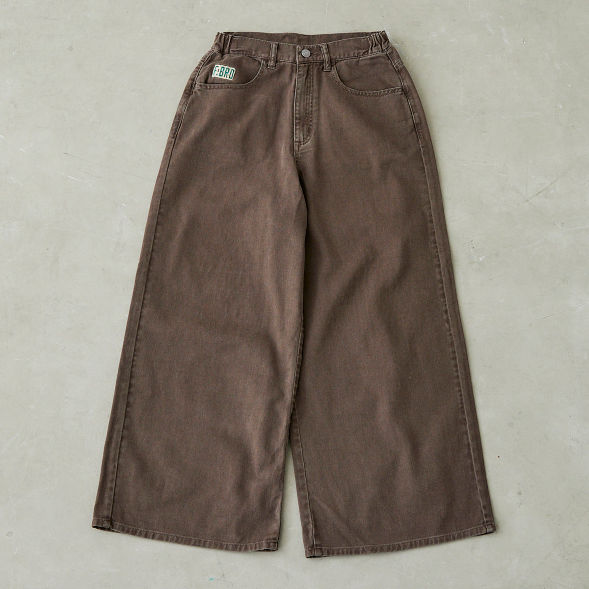 製品染めワイドパンツ