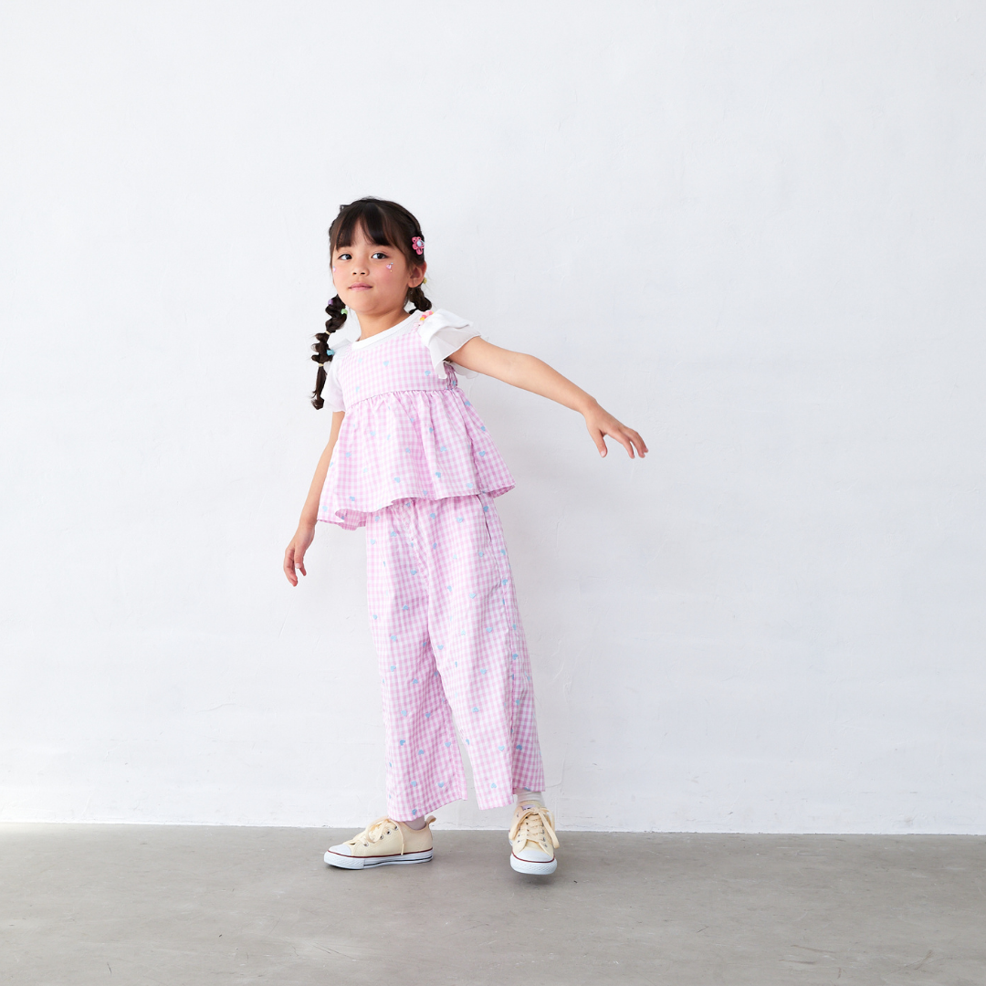 チェックビスチェ