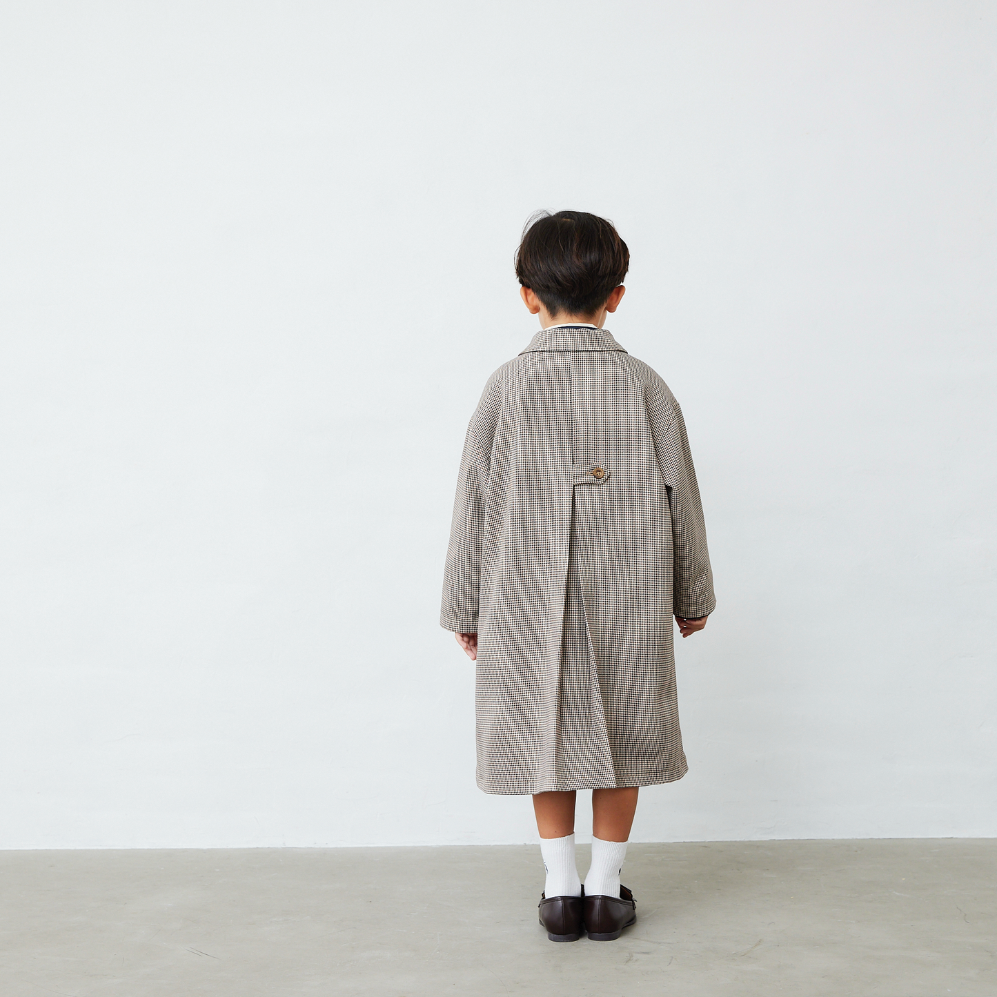 千鳥柄ロングコート