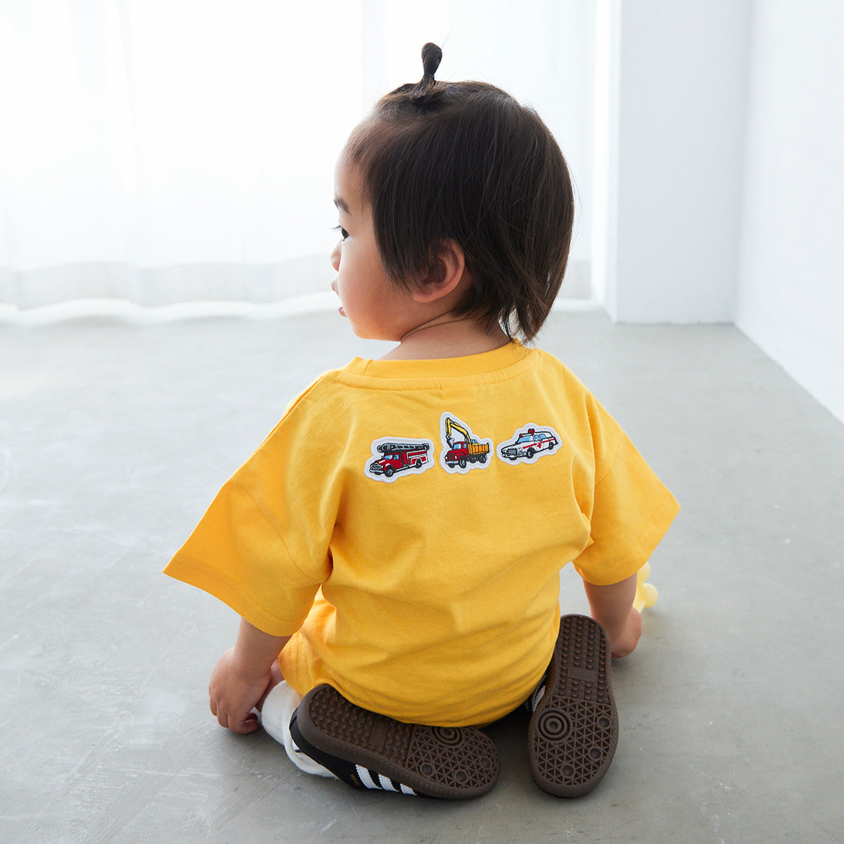 働く車プリントTシャツ
