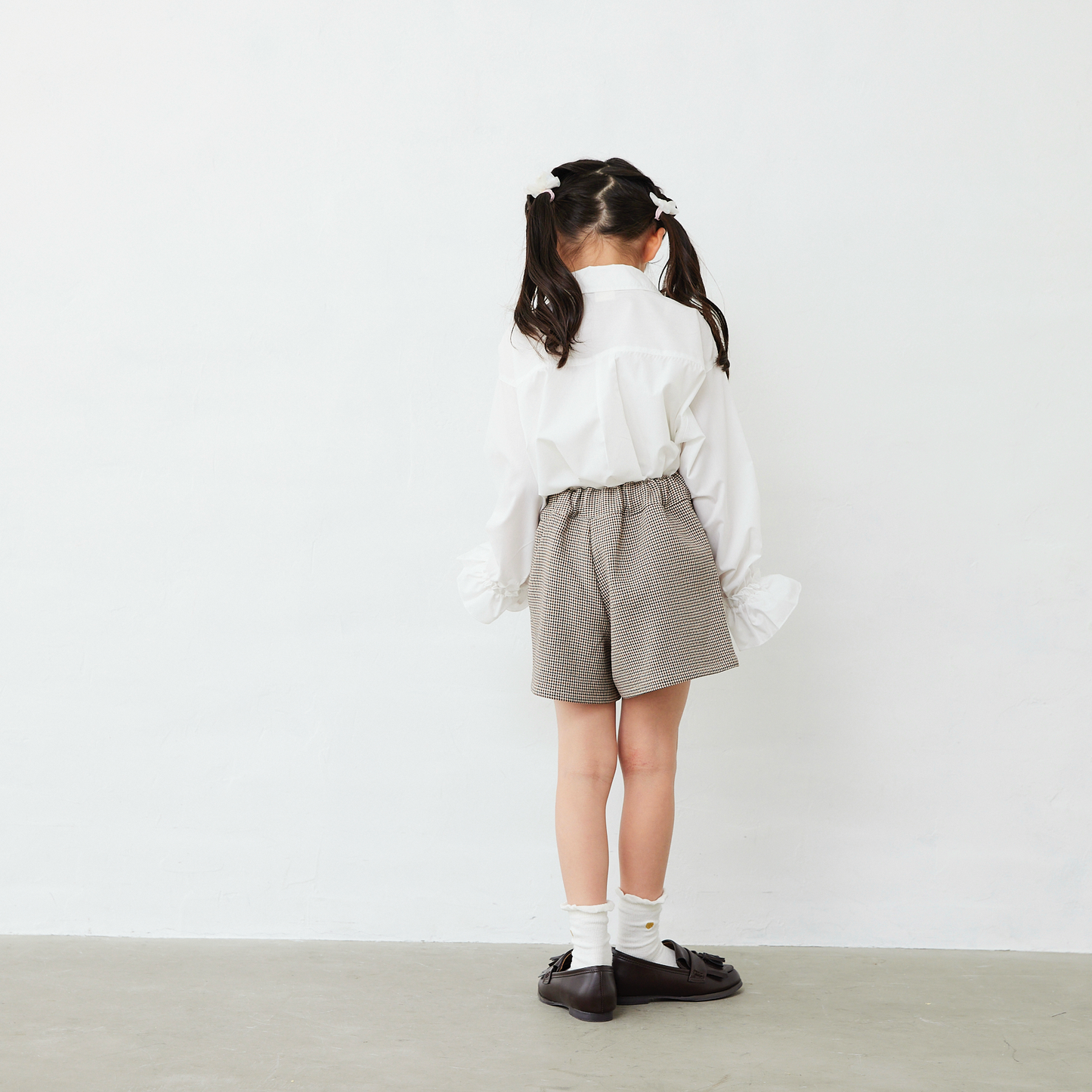千鳥柄キュロット