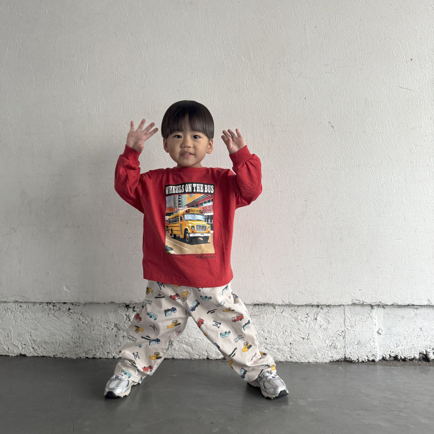 【働く車】総柄パンツ