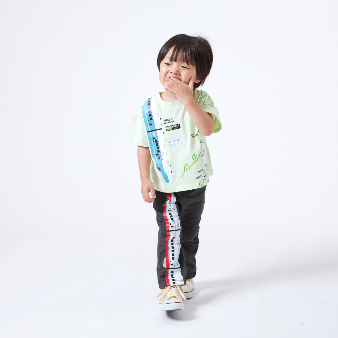 【JRの電車】連結プリントパンツ