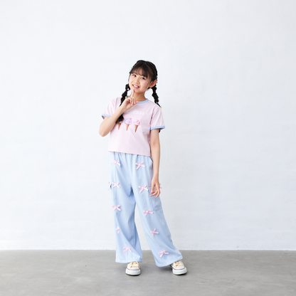 リボン付きカーゴパンツ