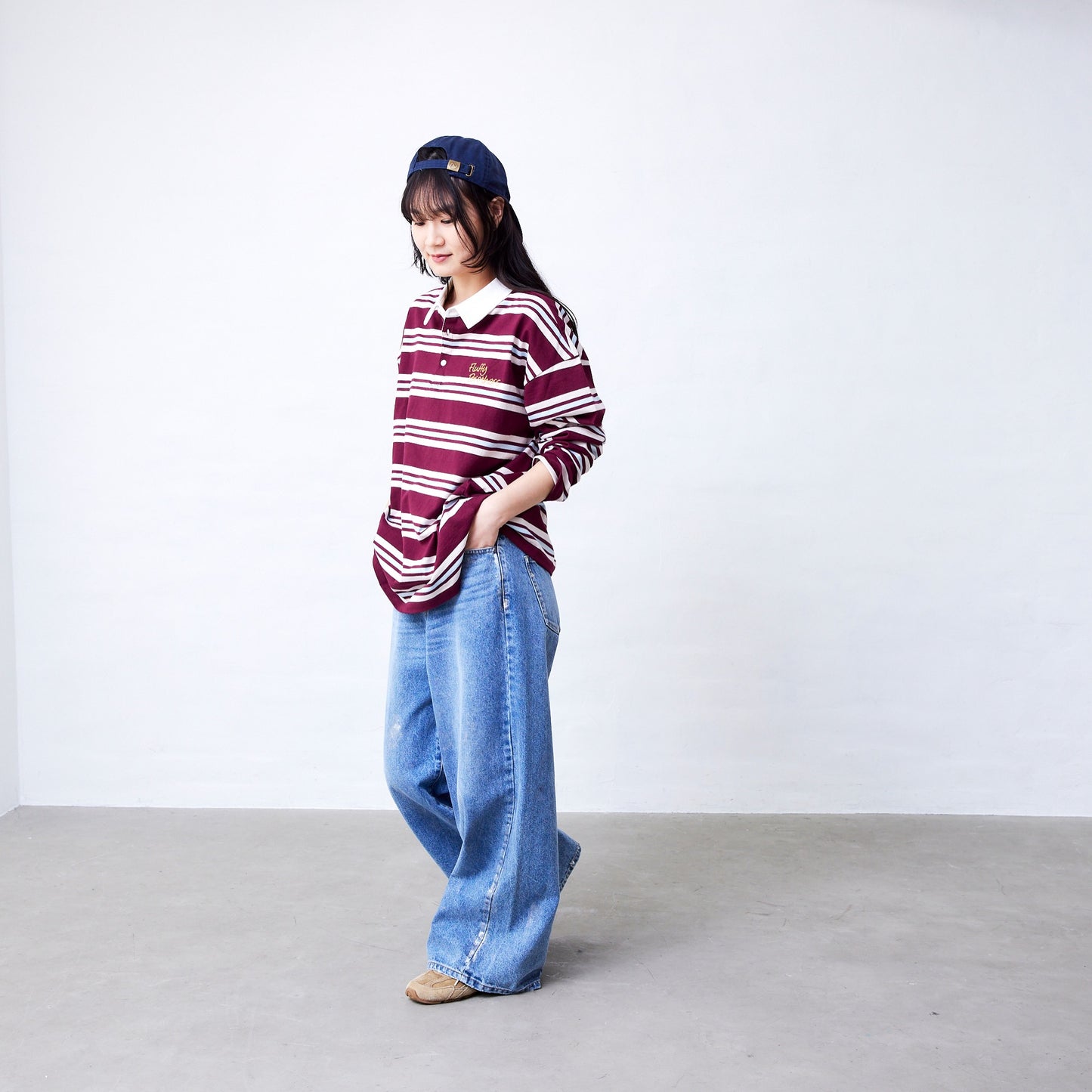 ボーダーラガーシャツ