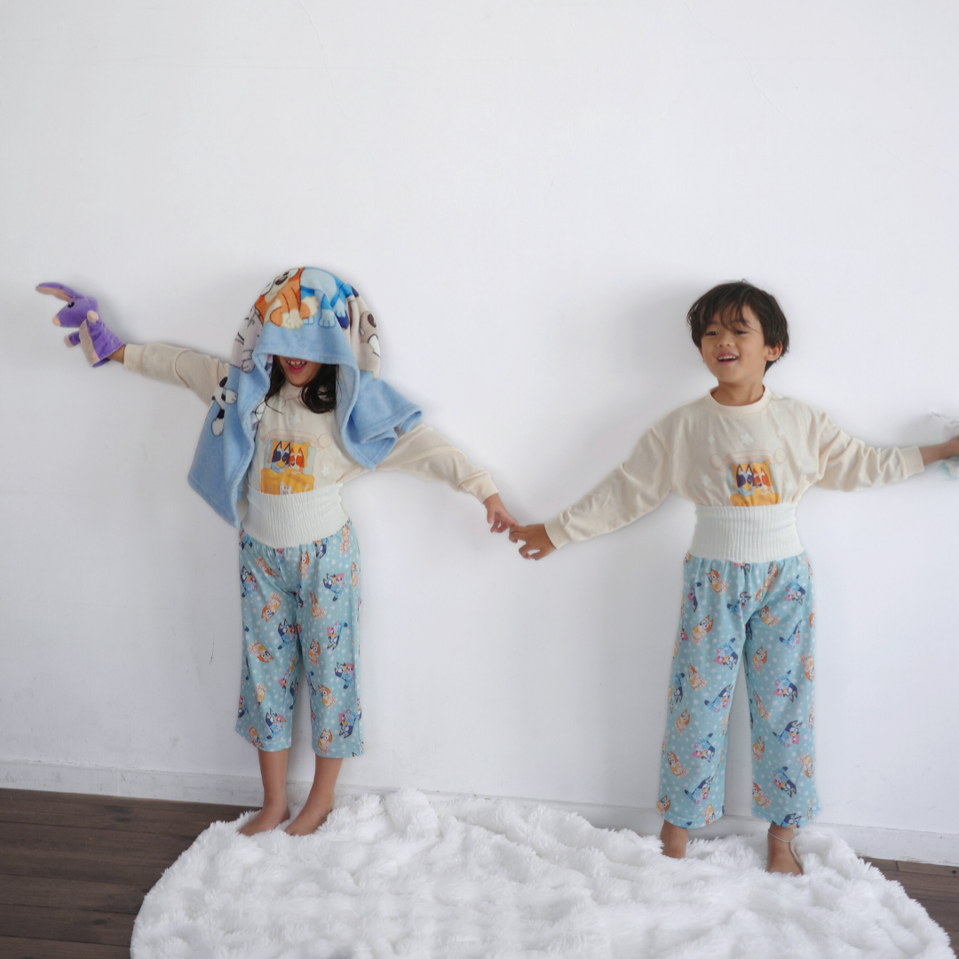 【ブルーイ】ロンT＆腹巻付きパンツパジャマ