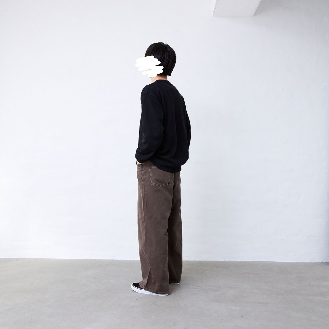 製品染めワイドパンツ