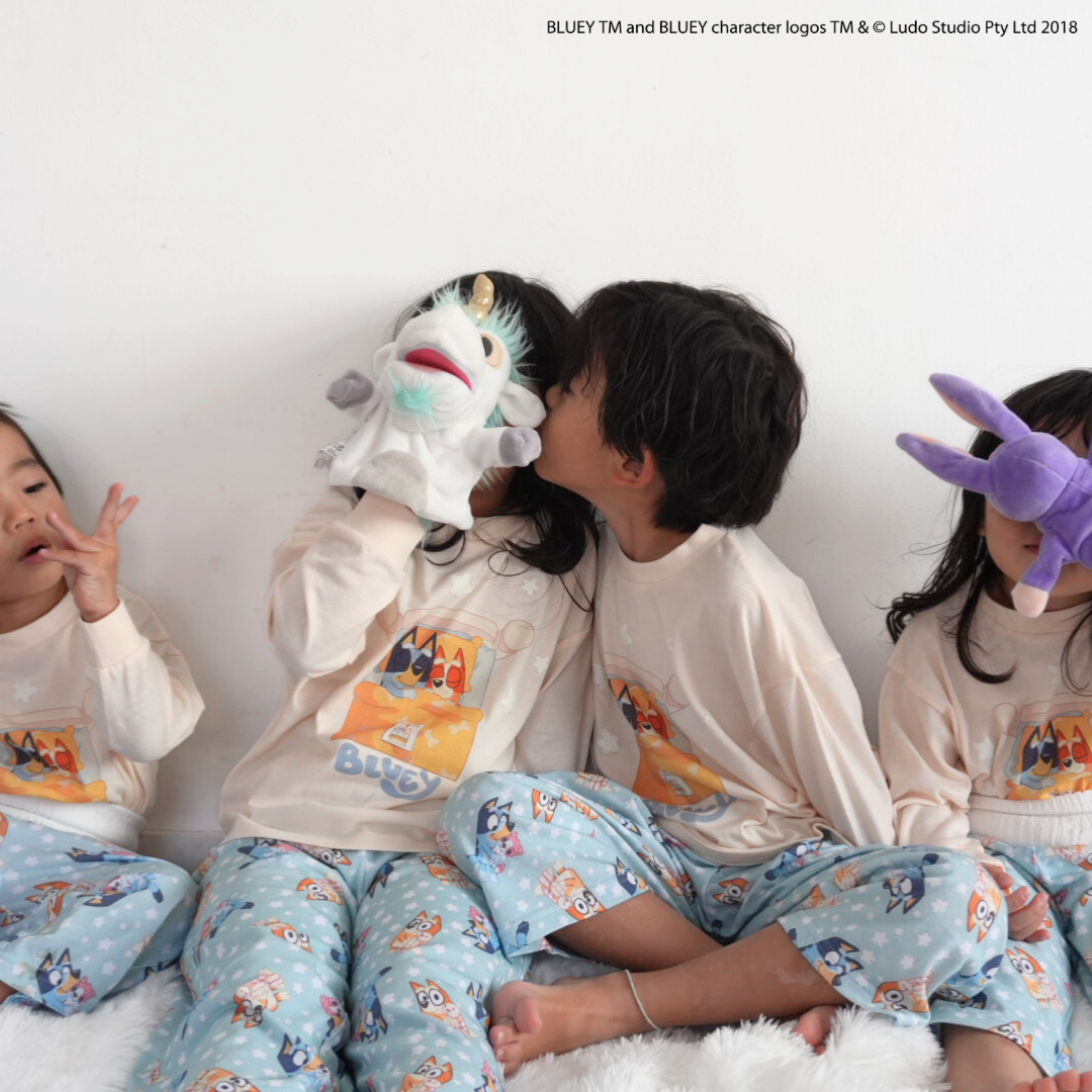 【ブルーイ】ロンT＆腹巻付きパンツパジャマ