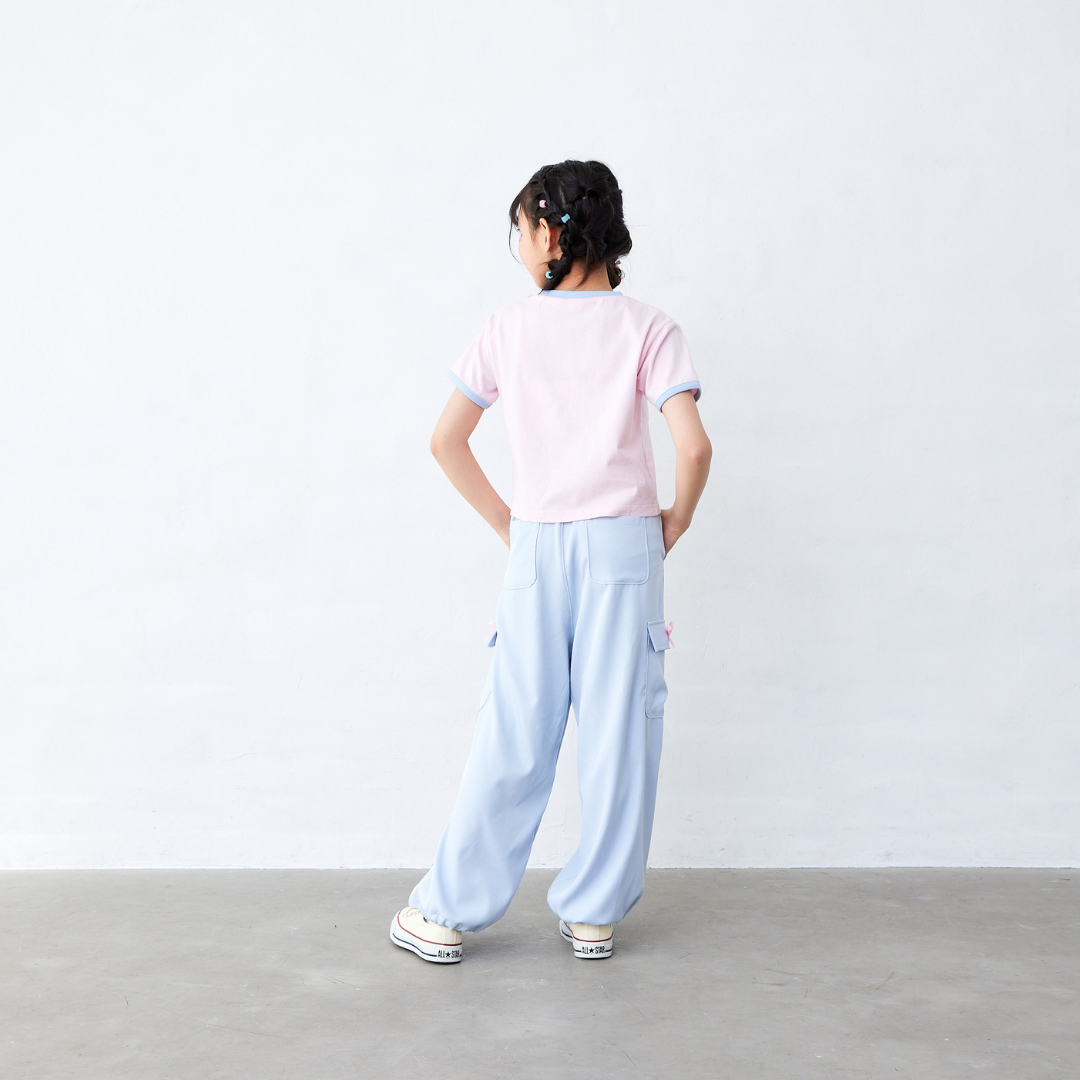 リボン付きカーゴパンツ