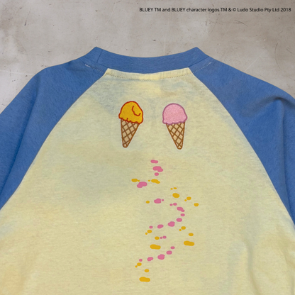 【ブルーイ】ラグランプリントロンT