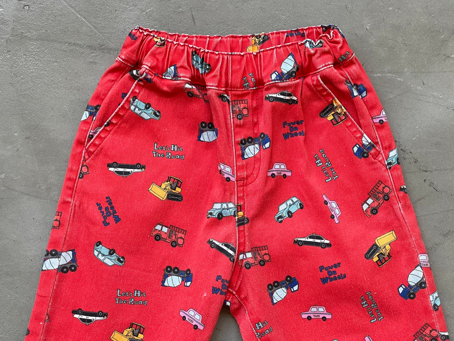 【働く車】総柄パンツ