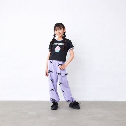 リボン付きカーゴパンツ