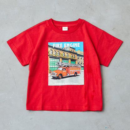 働く車プリントTシャツ