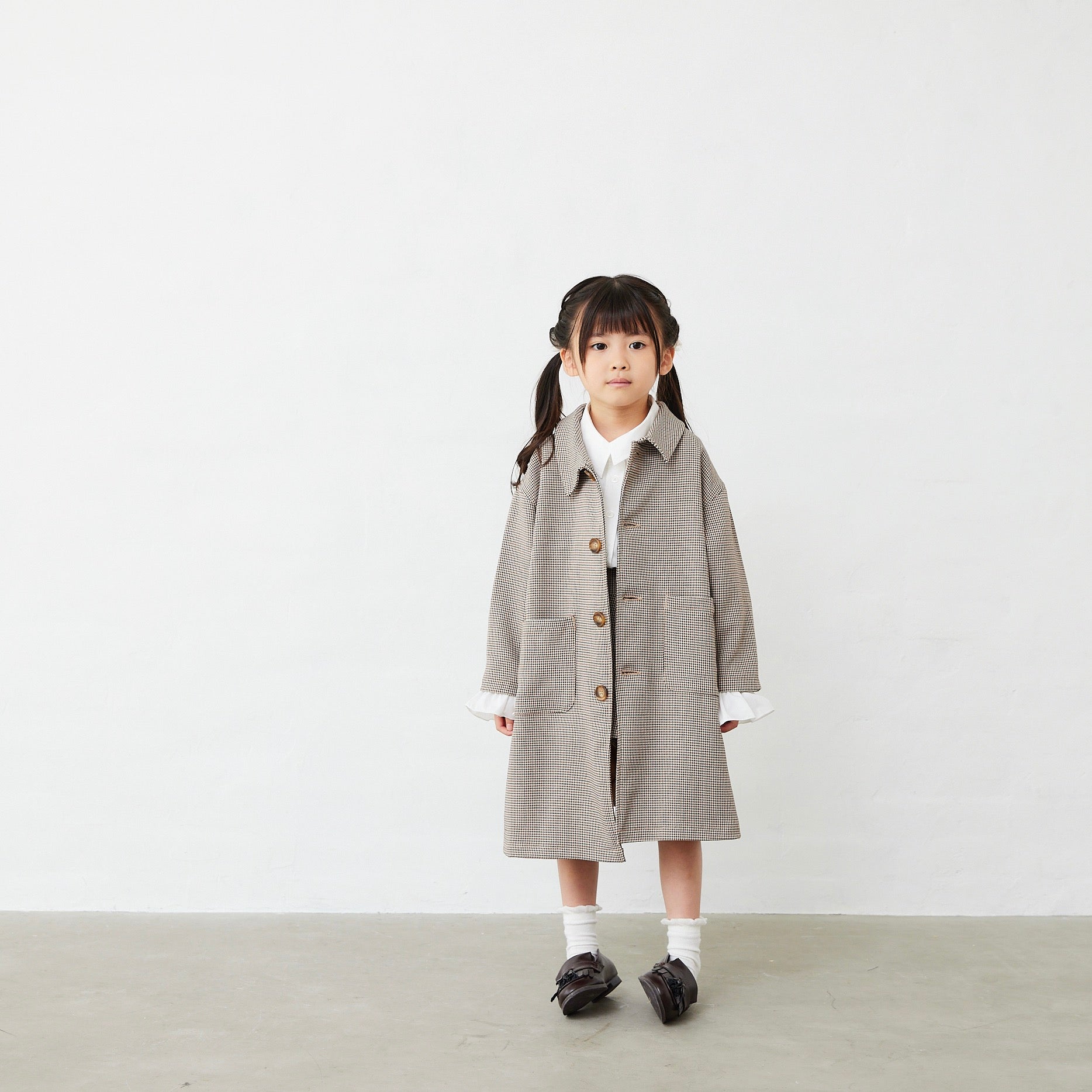 千鳥柄ロングコート – Fluffy BROTHERS