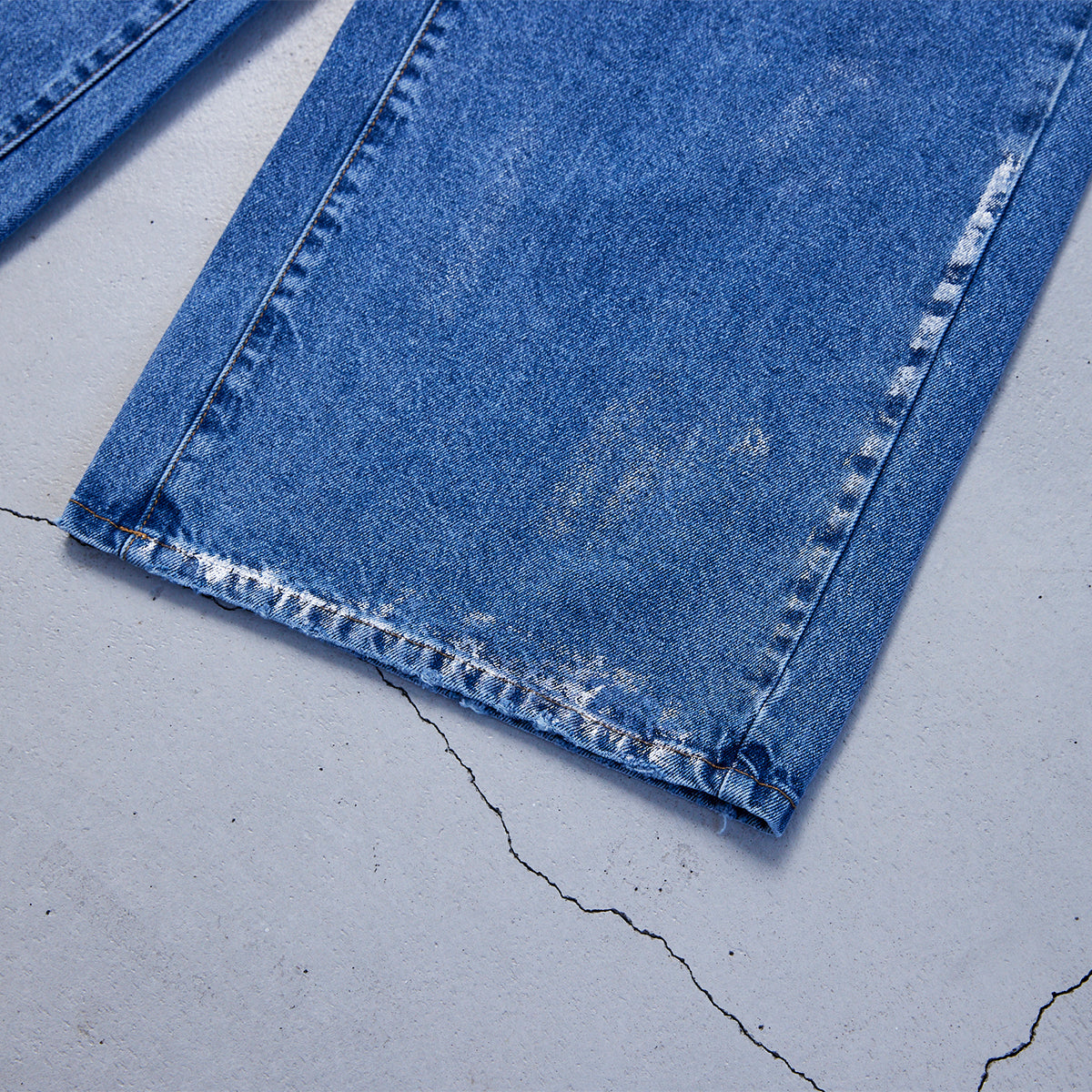 箔プリントデニムパンツ