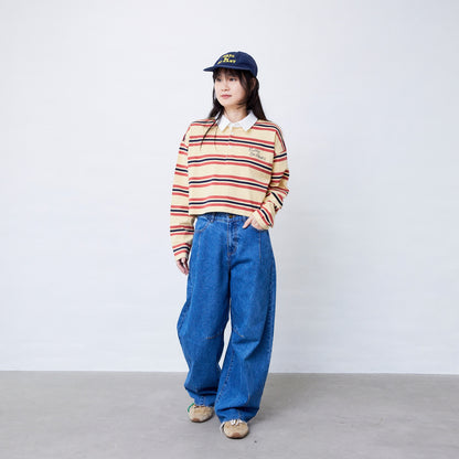 ボーダーラガーシャツ