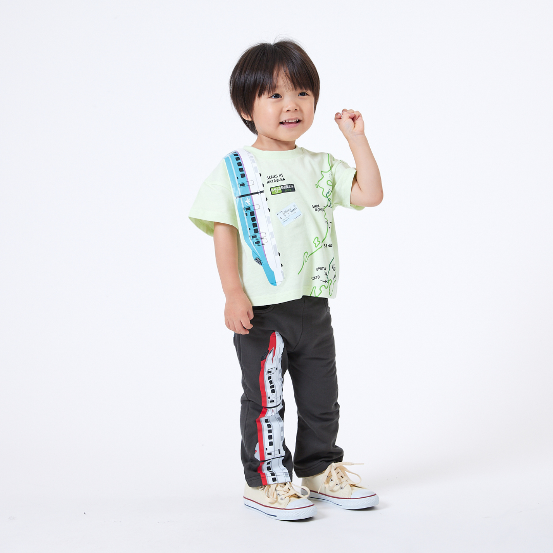 【JRの電車】連結プリントTシャツ