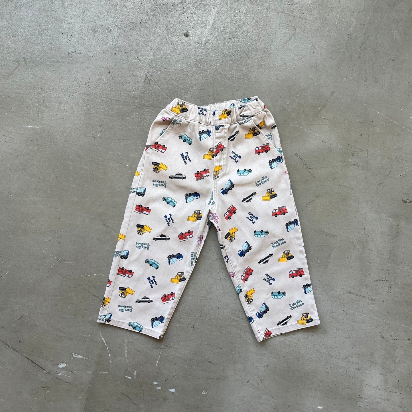 【働く車】総柄パンツ