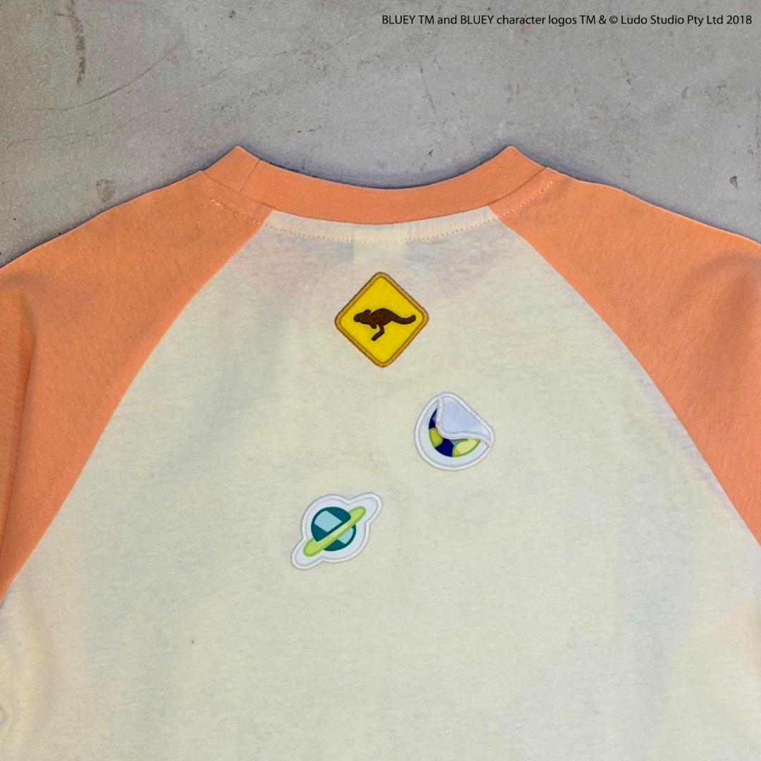 【ブルーイ】ラグランプリントロンT