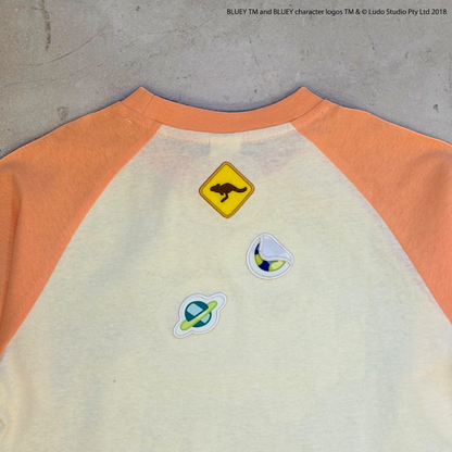 【ブルーイ】ラグランプリントロンT