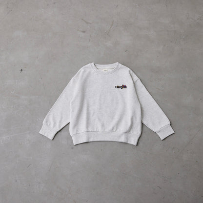 花ロゴ刺繍トレーナー