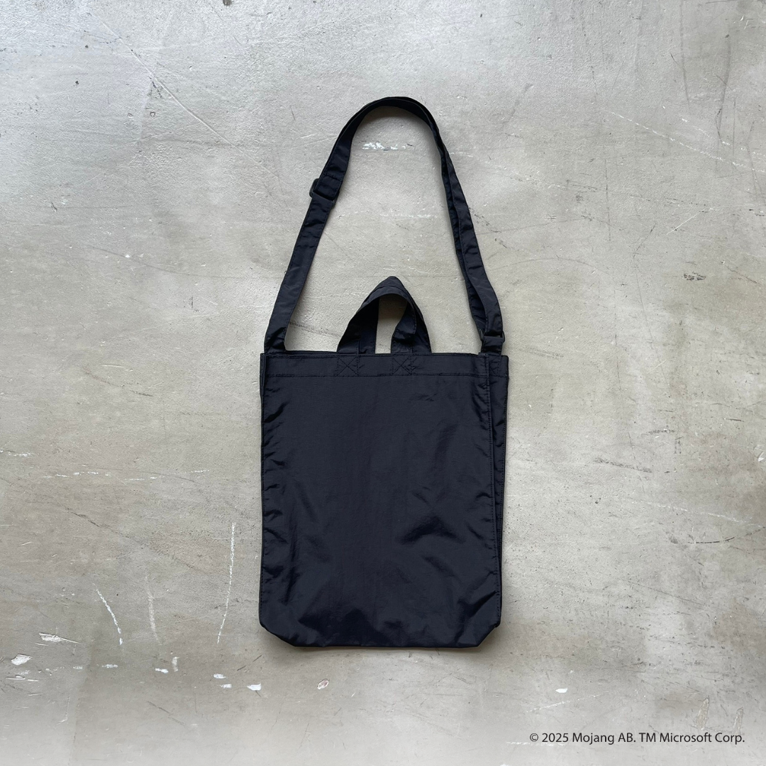 FluffyBROTHERS 撥水加工 2WAYトートバッグ 約18L ブラック 帆布 FluffyBROTHERS 撥水加工 2WAYトートバッグ 約18L ブラック 帆布