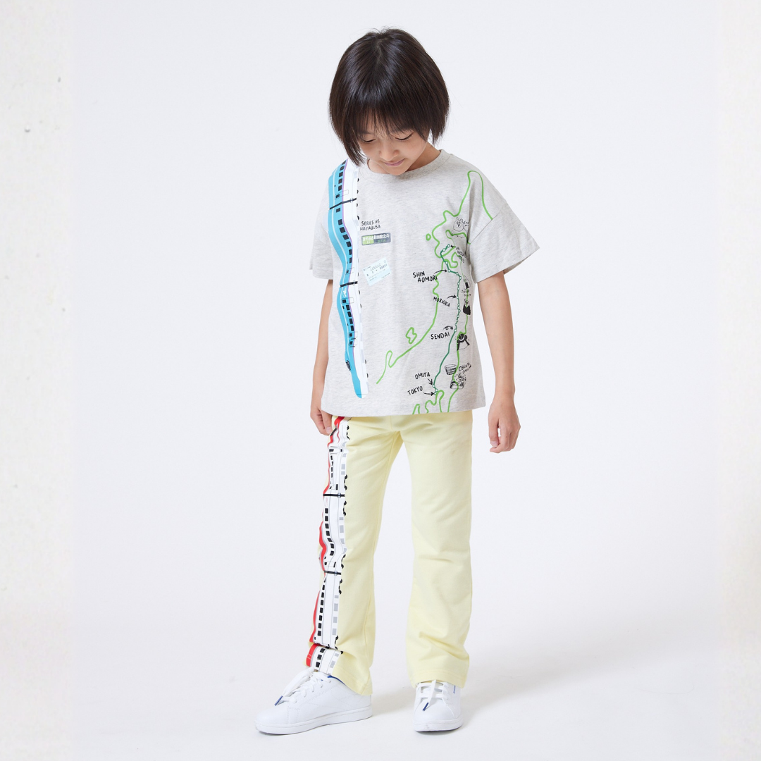 【JRの電車】連結プリントTシャツ
