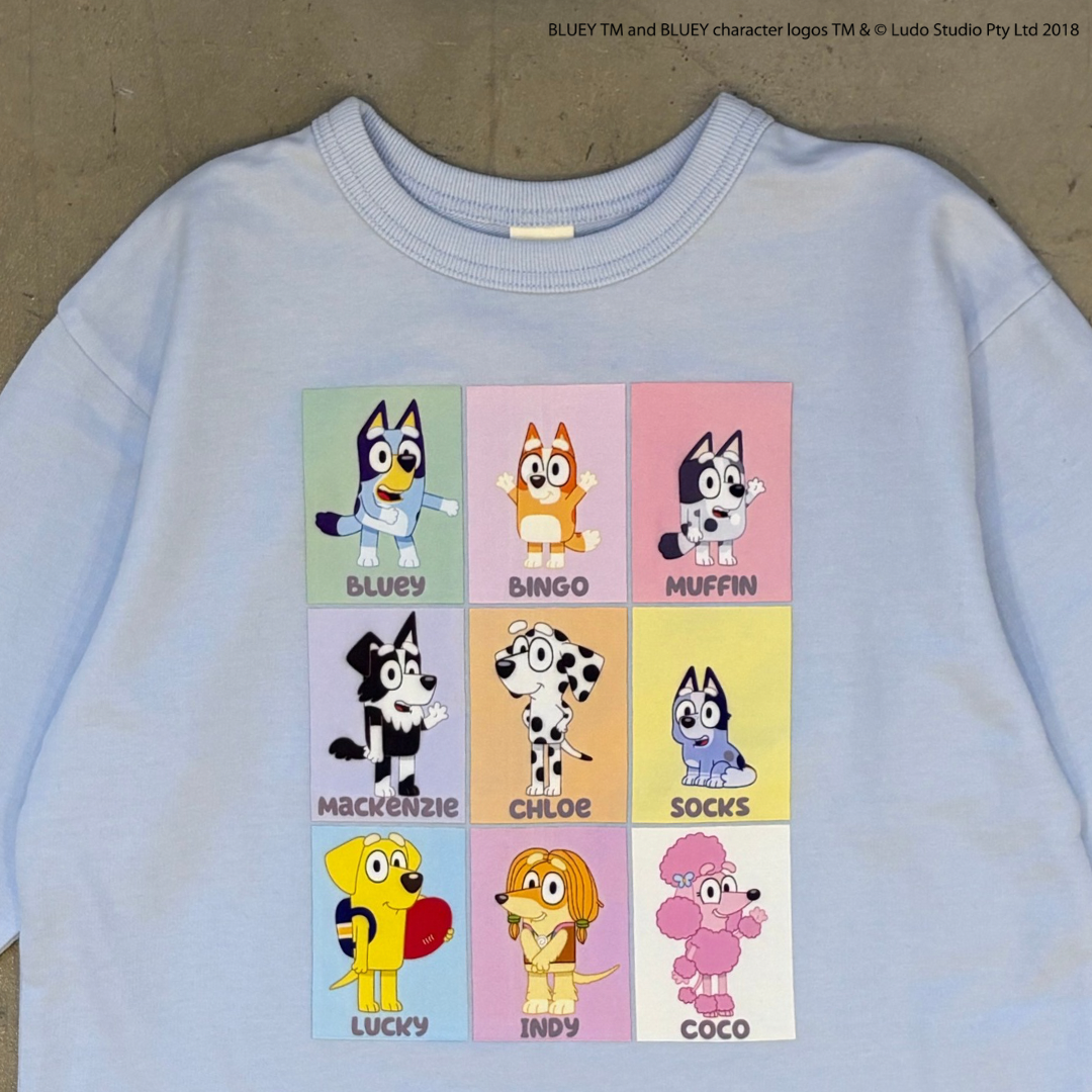 【ブルーイ】ミニ裏毛トレーナー