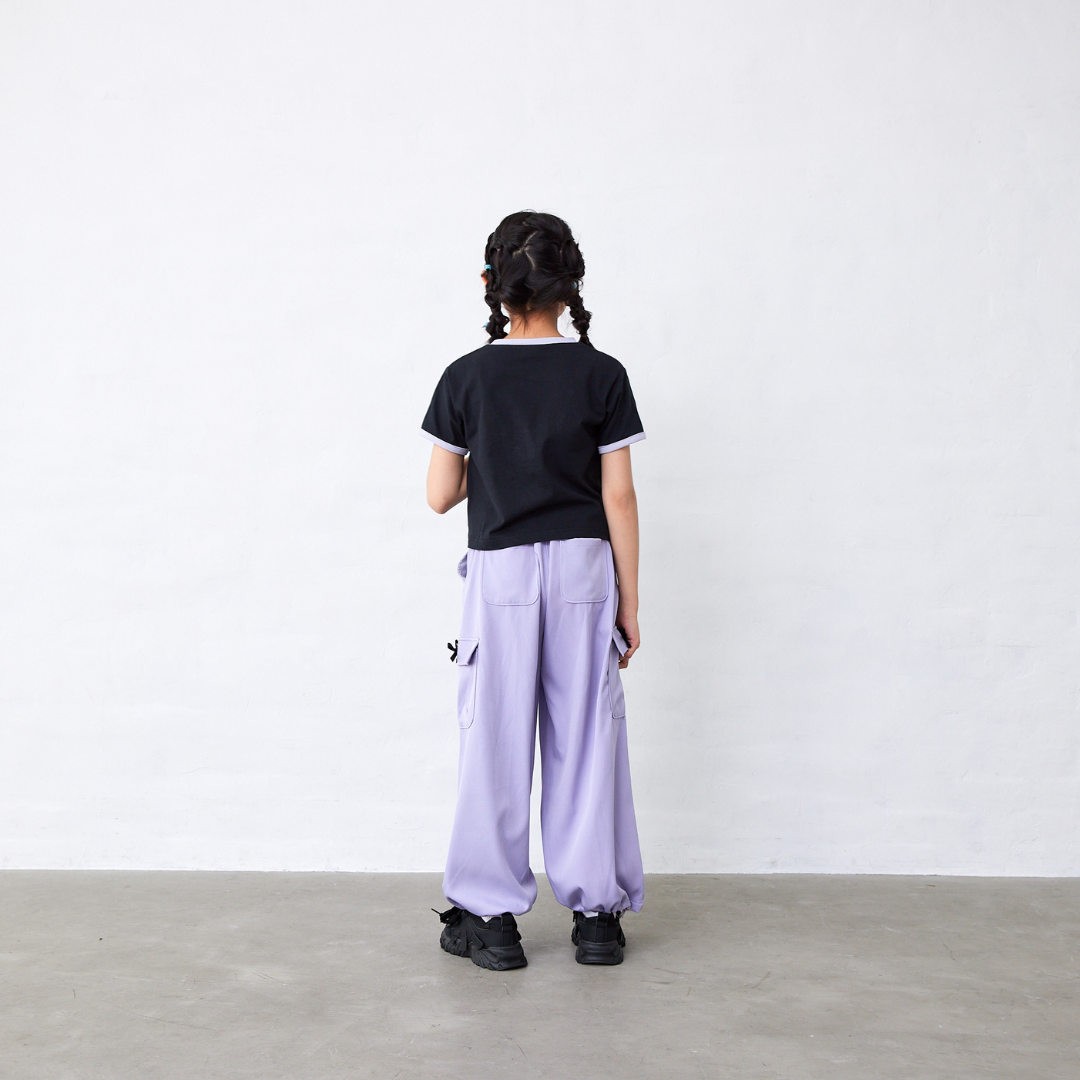 リボン付きカーゴパンツ