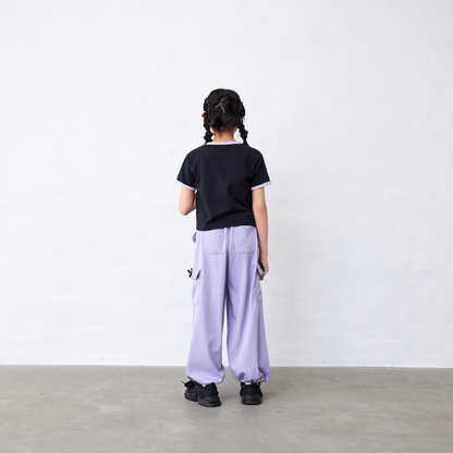 リボン付きカーゴパンツ
