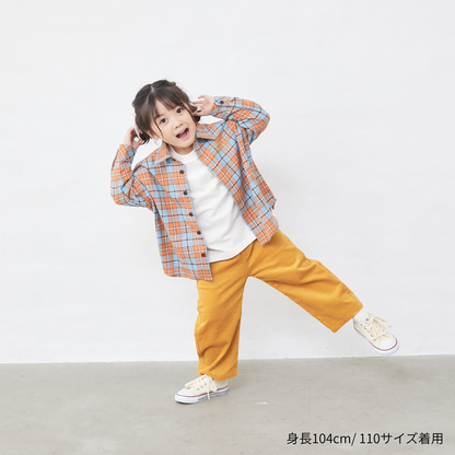 チェック長袖シャツ
