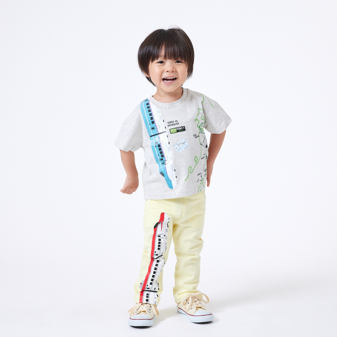 【JRの電車】連結プリントTシャツ