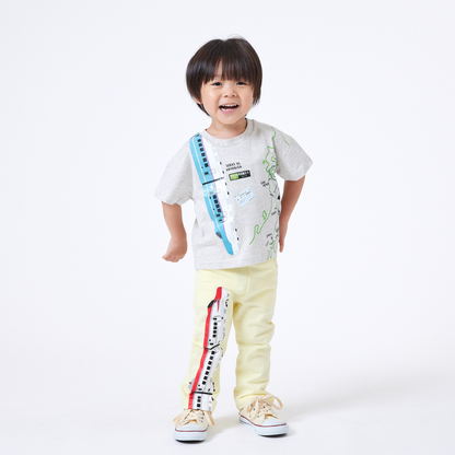 【JRの電車】連結プリントTシャツ