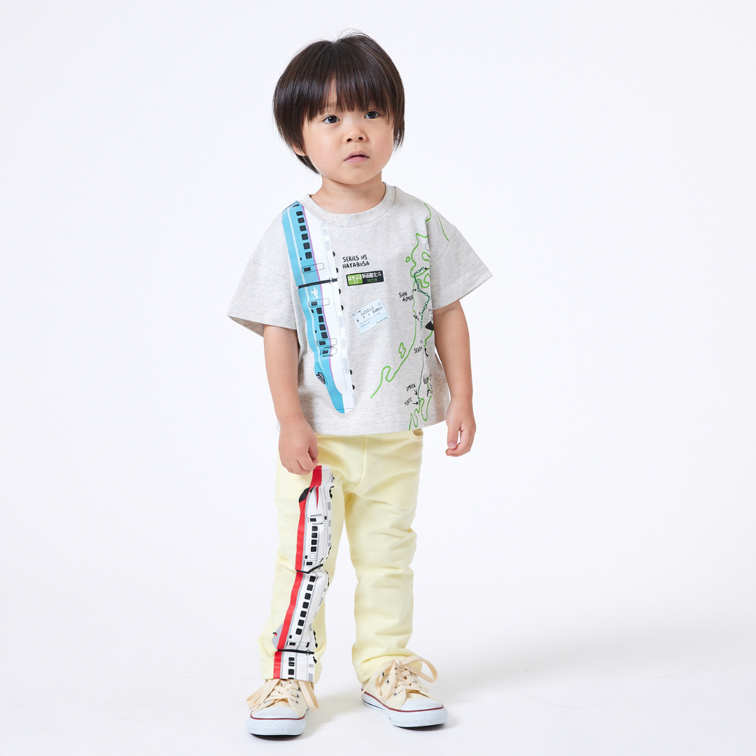【JRの電車】連結プリントパンツ
