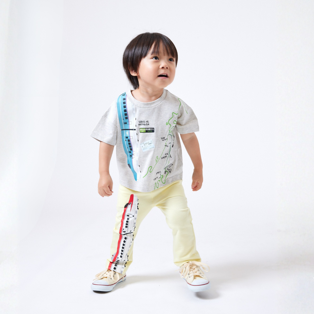 【JRの電車】連結プリントTシャツ