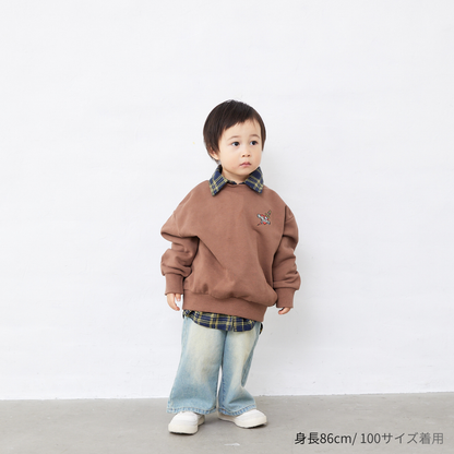 チェック長袖シャツ