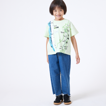 【JRの電車】連結プリントTシャツ