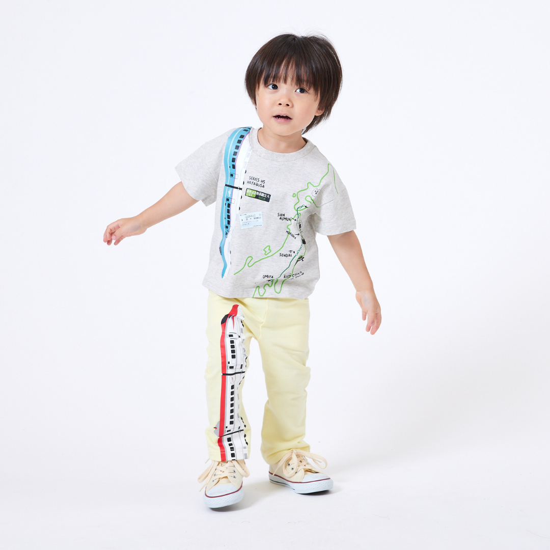 【JRの電車】連結プリントパンツ