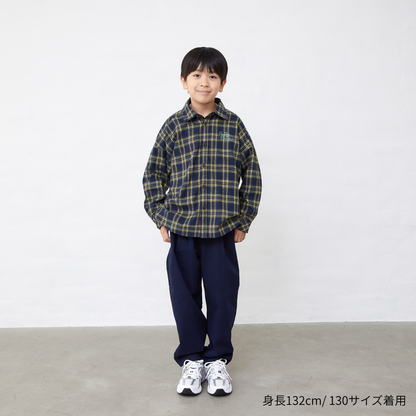 チェック長袖シャツ