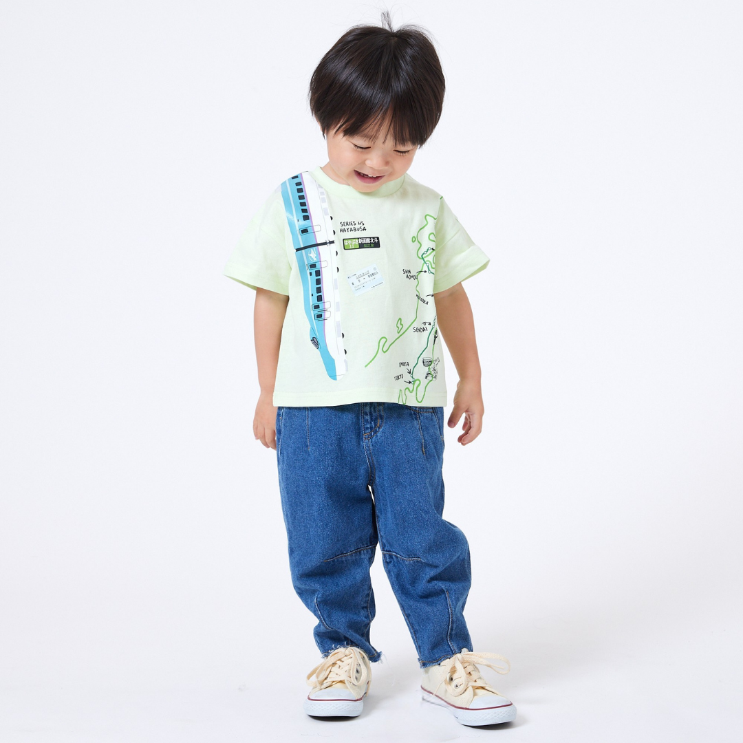 【JRの電車】連結プリントTシャツ