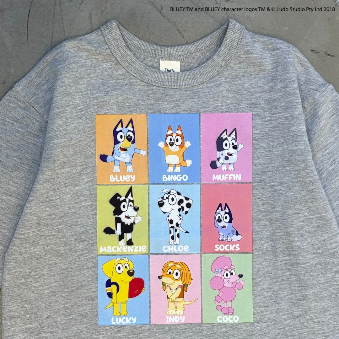 【ブルーイ】ミニ裏毛トレーナー