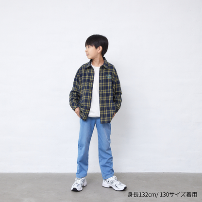 チェック長袖シャツ