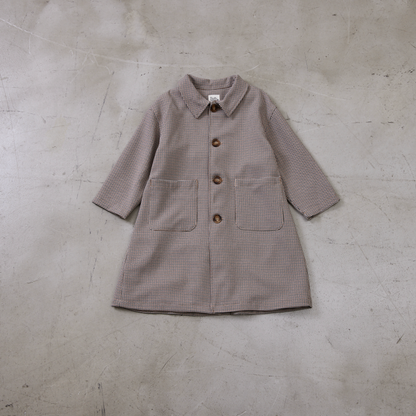 千鳥柄ロングコート